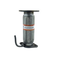 Гофра глушника 45x200-3SN 3-х слойна шарова з фланцями LANOS 1.4 TF698P-1203100 EuroEx