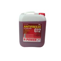 Антифриз красный 10 л -30°С G-12 S-POWER