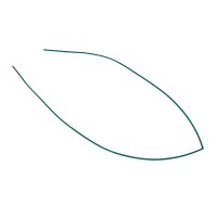 Кембрик термозбіжний 100 см, d= 2 зелений Apro