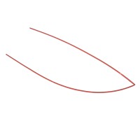 Кембрик термоусадочный 100 см, d= 3 оранжевый