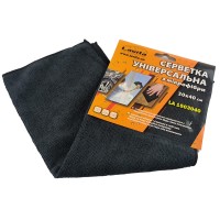Серветка мікрофібра універсальна (40х30) чорна lavita