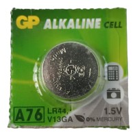 Батарейка таблетка щелочная 1.5V A76/LR44 блистер GP