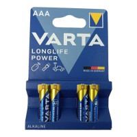Батарейка AАА щелочная 1.5V минипальчик блистер (к-кт 4 шт) Varta