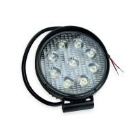Фара додаткова LED кругла 110x128 (Дм Ш) 27W вузький промінь (посилен.)