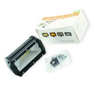 Фара додаткова LED прямокут. 130х70х60 (Д В Ш) 72W ближнє світло 3030
