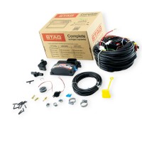 Електроніка 4 циліндра stag- 4 qbox plus, роз'єм тип valtek, без дтр та роз'ємів, led 600 new
