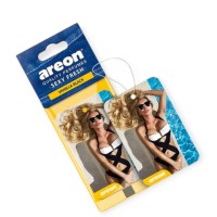 Ароматизатор на дзеркало сухий areon аркуш sexy fresh "vanilla black"