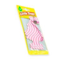 Ароматизатор на зеркало сухой ёлочка little trees "bubble gum"