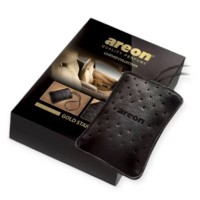 Ароматизатор на зеркало сухой мешочек areon leather collection "gold star"