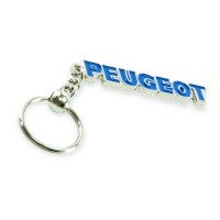 Брелок peugeot металлический на цепочке "надпись peugeot"
