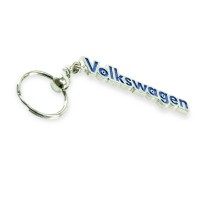 Брелок vw металлический на цепочке "надпись vw"