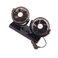 Вентилятор подвійний 24 v (2 х d 4" - 10,4 см) на стійці, дві швидкості lavita