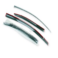 Ветровик honda accord 8 сед 2008-2015 (скотч) topvisor c хром молдингом