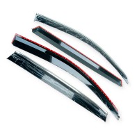 Ветровик volkswagen tiguan 2007-2015 (скотч) topvisor c хром молдингом