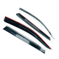 Ветровик volkswagen tiguan 2015-> (скотч) topvisor c хром молдингом