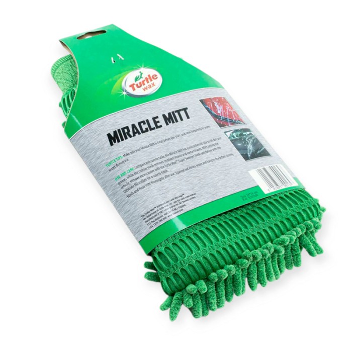 Губка з мікрофібри для миття двостороння "рукавичка" 24x16 см turtle wax