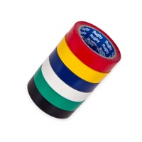 Стрічка ізоляційна 10м х 19мм х 0,13мм асорті rugby