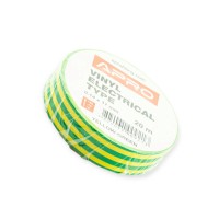 Изолента 20м х 17мм х 0,14мм желто-зеленая apro