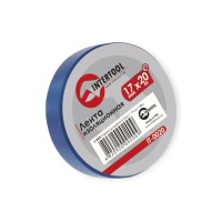 Стрічка ізоляційна 20м х 17мм х 0,15мм синя intertool