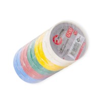 Изолента 25м х 17мм х 0,15мм ассорти intertool