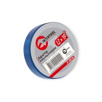 Изолента 25м х 17мм х 0,15мм синяя intertool