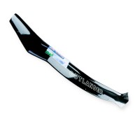 Дефлектор капота (мухобійка) mitsubishi outlander ii 2009-2012 після ресталінгу av-tuning