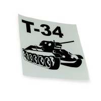 Наклейка "танк т-34"