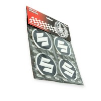 Наклейка на колісний диск/ковпак d 60 мм suzuki чорна (4шт)