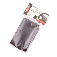 Оплетка руля xl кожа (41 - 43 см) черная carlife с иголкой