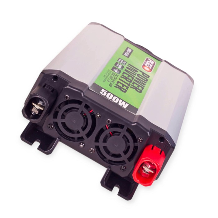 Перетворювач напруги з 12 на 220 в/ 500w/usb 2а/на клеми/модиф. синусоїда/rj-45 pulso