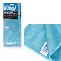 Салфетка универсальная для стекла (40х30) голубая vitol