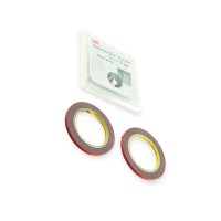 Скотч 2-х сторонний "серый" 2м х 6мм х 0.8мм 3м оригинал gt6008 блистер (2 шт)