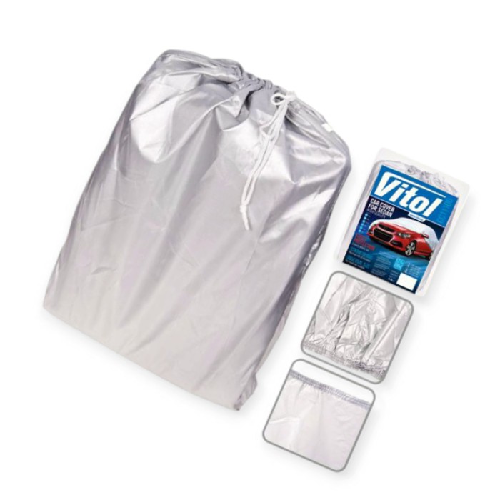 Тент-накидка седан m 432х165х120 поліестр, кишеня дзеркал, замок vitol