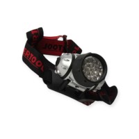 Фонарик диодный налобный 19 led 3хaaa, 4 режима intertool