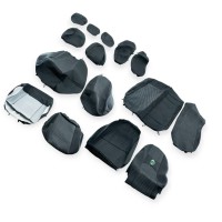 Чохли салону skoda octavia а5 з 2004-13 р седан роздільна "тканина" чорні