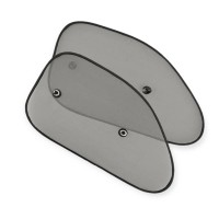 Шторка солнцезащитная на присосках на бок косая 2шт х 65x38см steel power