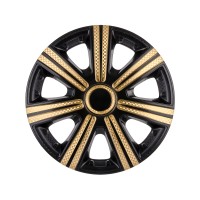 Колпак колісний DTM Super Black Gold (карбон) R13 (к-кт 4 шт) STAR