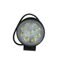 Фара светодиодная круглая (ближний свет, 9 led)