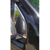Накладка на вітровички (2 шт., нерж.) для Nissan Navara 2006-2015 рр