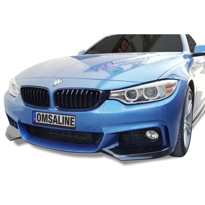 Накладка на передній бампер Flap (чорна) для BMW 4 серія F-32 2012-2020 рр