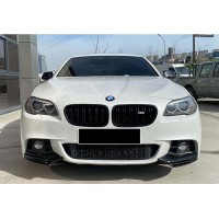 Накладка на передний бампер DPT Flap (для M-Performance, черный глянец) для BMW 5 серия F-10/11/07 2010-2016 гг