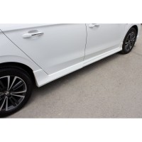 Боковые пороги 2017-2025 (под покраску) для Peugeot 301
