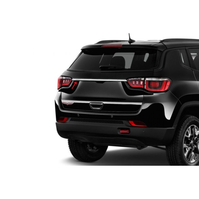 Хром планка на кришку багажника (нерж.) для Jeep Compass 2016- рр