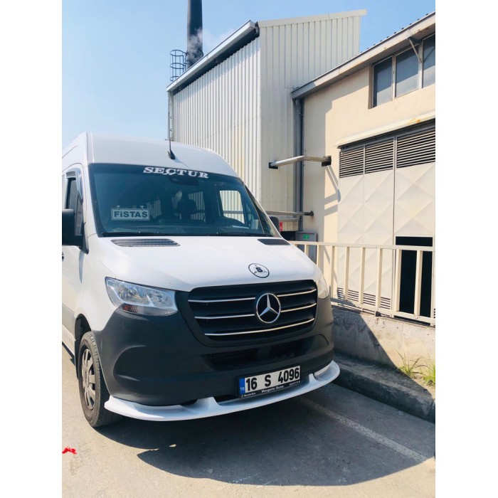 Нижня накладка на передній бампер (під фарбування) для Mercedes Sprinter W907/W910 2018- рр