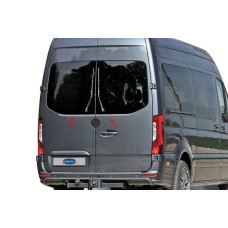 Кромка заднего стекла (2 шт, нерж) Carmos - Турецкая сталь для Mercedes Sprinter W907/W910 2018- гг