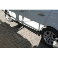 Боковые пороги (под покраску) для Opel Corsa E 2015-2019 гг