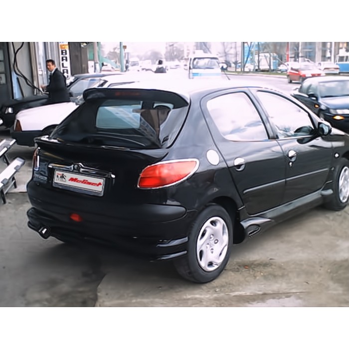 Спойлер нижній Meliset (під фарбування) для Peugeot 206