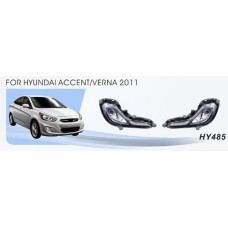 Противотуманки (галогенні) для Hyundai Accent 2011-2017 рр