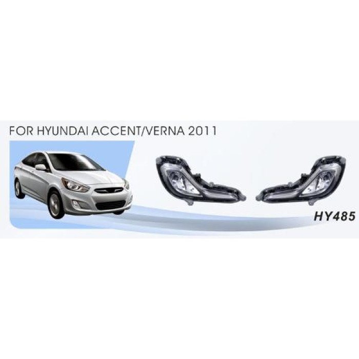 Противотуманки (галогенні) для Hyundai Accent 2011-2017 рр