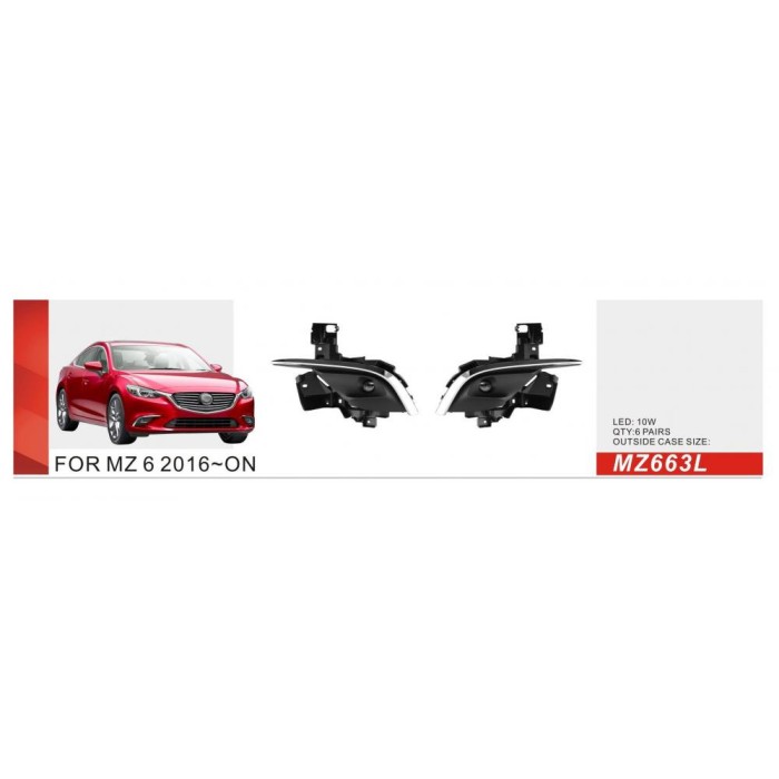 Противотуманки 2016-2018 (2 шт, LED) для Mazda 6 рр